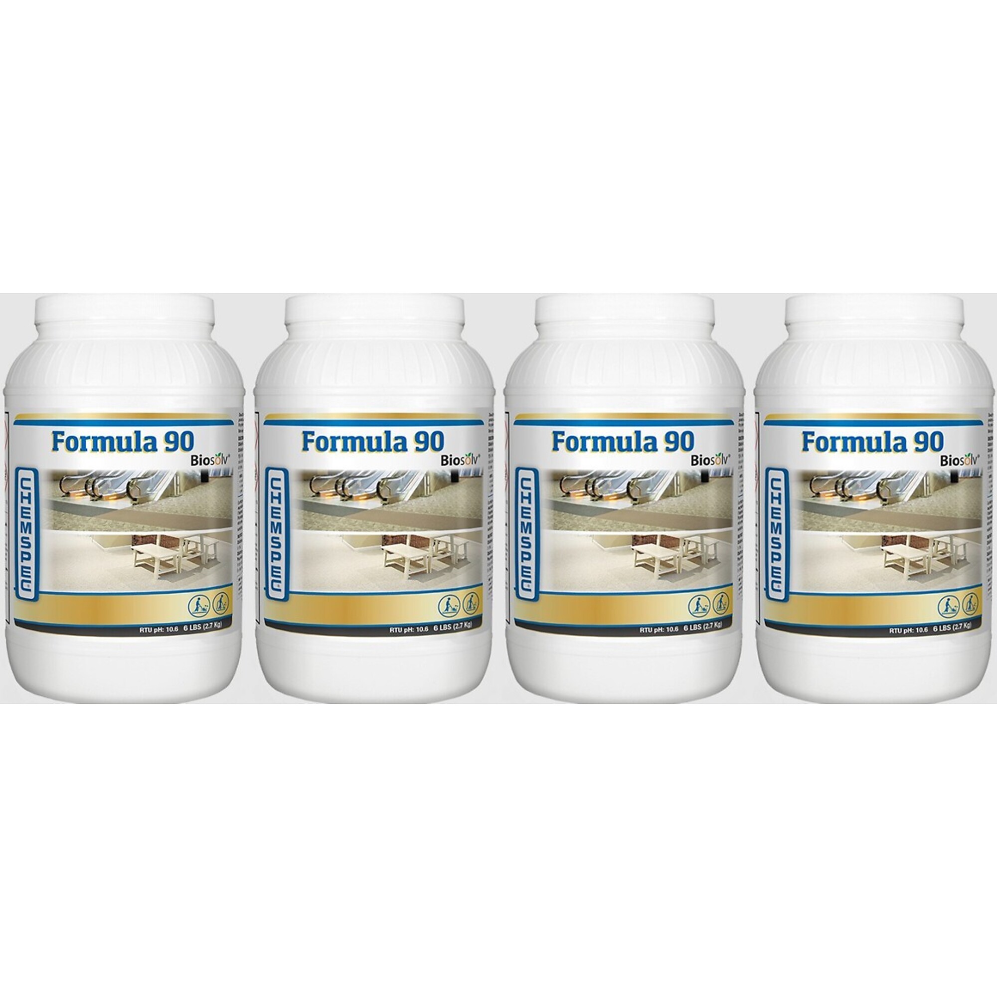 CHEMSPEC, Formula 90 with Biosolv – Case of four 6 lbs. Jars, Model # 105220.